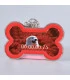 medaille pour collier rouge