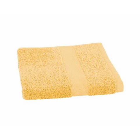 serviette brodée couleur jaune