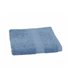 serviette brodée couleur bleu gauloise