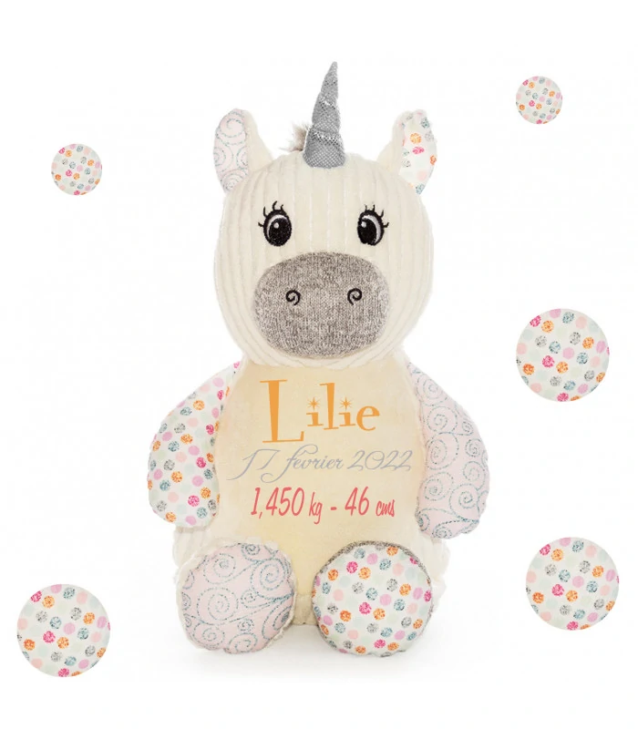 Licorne enfant brodée