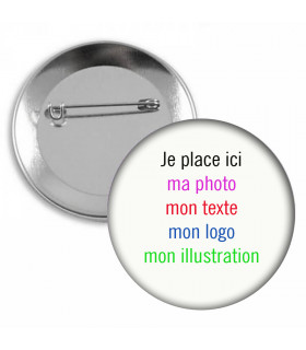 badge metal personnalise