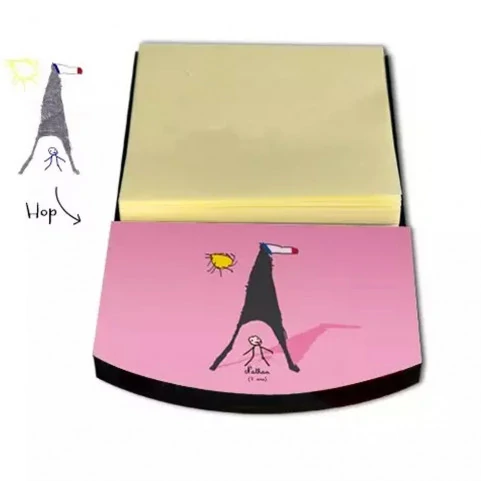 Support post it personnalisé avec dessin