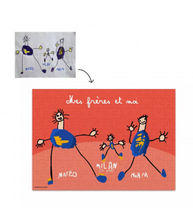 puzzle personnalisé avec dessin enfant