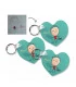 porte clé coeur sublimé avec dessin enfant
