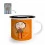 Tasse en émail personnalisée avec dessin