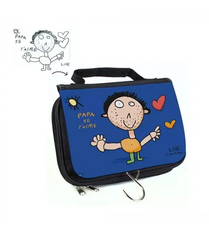 Trousse de toilette personnalisée dessin