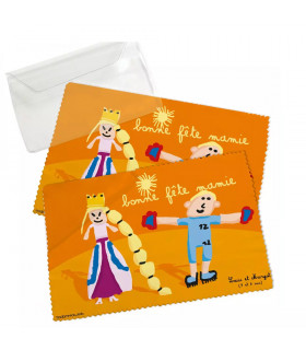 lot chiffon lunette personnalisé avec un dessin enfant