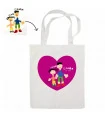Tote bag imprimé avec dessin