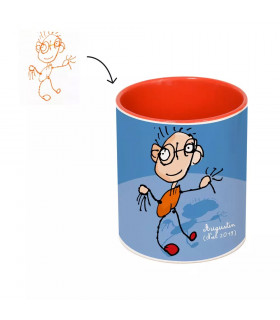pot crayons couleur personnalisé dessin rouge