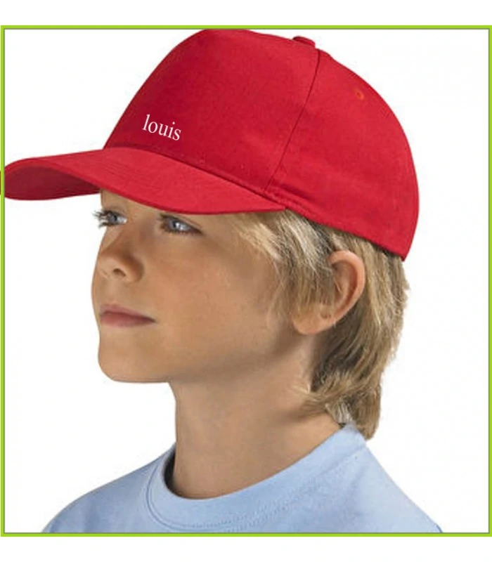 Casquette brodée enfant