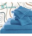 Drap de bain couleur bleu personnalisé