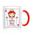 Mug la reine des mamans avec dessin