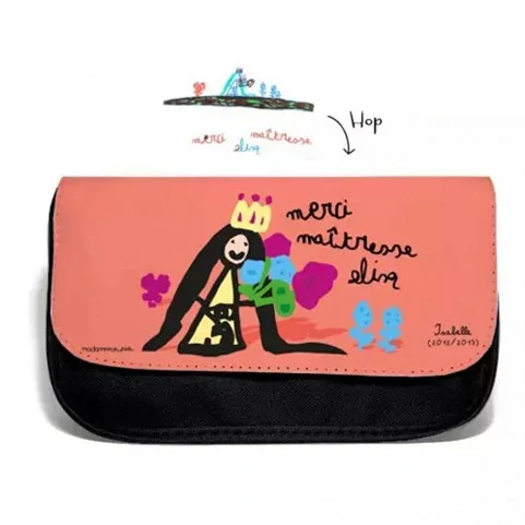 trousse personnalisée avec dessin