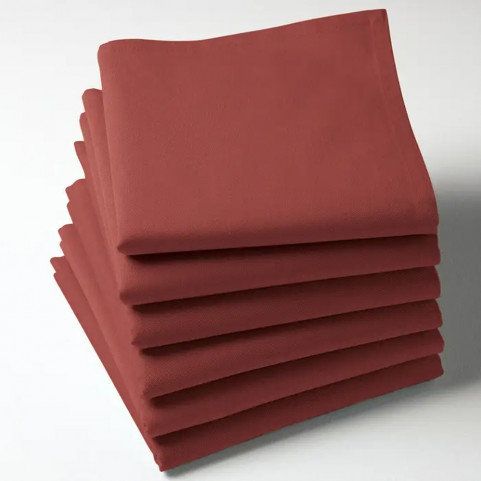 serviette de table couleur bourgogne