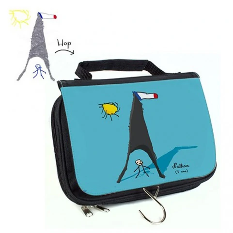 trousse de toilette avec un dessin