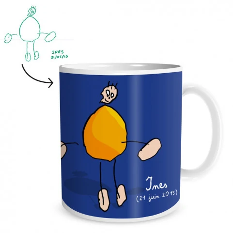 mug personnalisé avec un dessin garçon