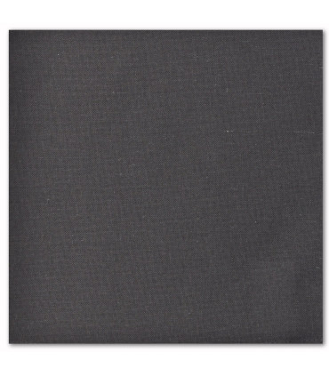 serviette de table brodée gris anthracite