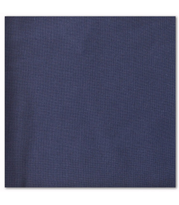 serviette de table brodée bleu marine