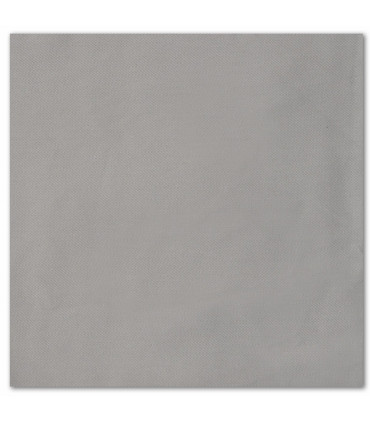 serviette de table brodée gris classique
