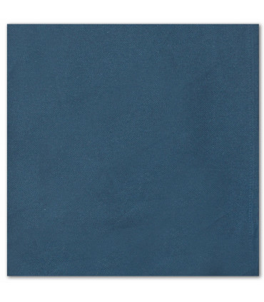 serviette de table brodée bleu navy