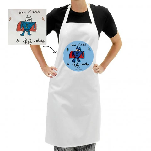 tablier de cuisine sublimé avec dessin enfant