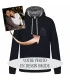 sweat shirt capuche brodé à partir photo