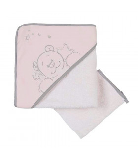 cape de bain brodée