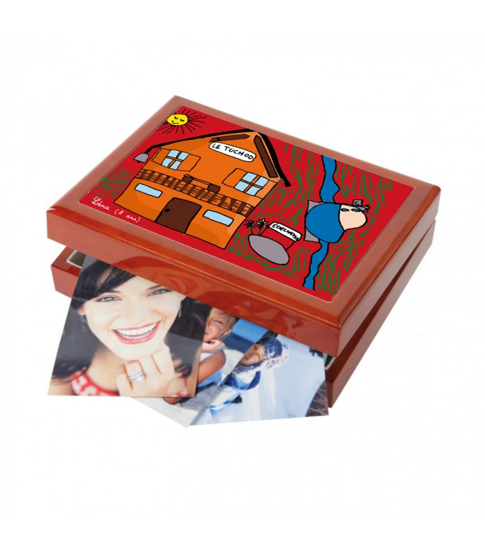 Boite à bijou personnalisée avec dessin enfant