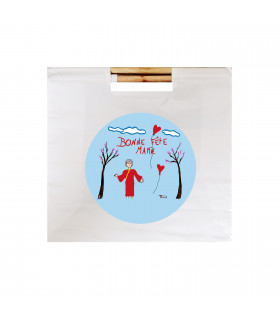 sac cabas anse bois personnalisé dessin enfant