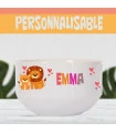 Bol enfant petit déjeuner lion