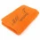 Serviette de toilette brodée orange