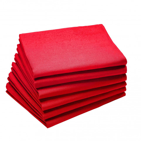 serviette de table rouge cerise