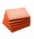 serviette de table orange mandarine