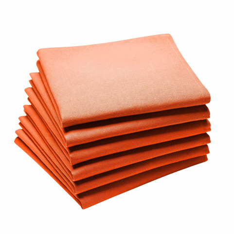 serviette de table orange mandarine