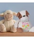 Peluche chien boxer brodée