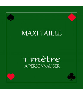 tapis de belote geant personnalise