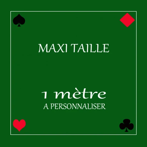 tapis de belote geant personnalise