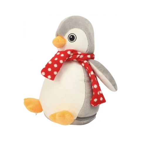 peluche manchot brodée