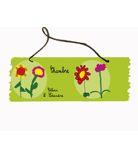 plaque de porte dessin enfant