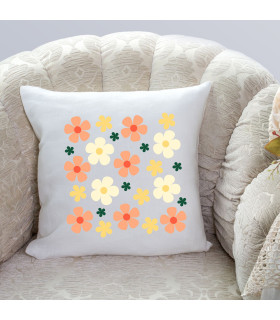 coussin fleuri