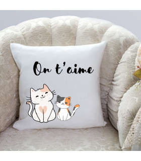 coussin chat personnalisé