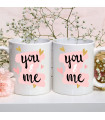 Lot de 2 mugs You and Me
