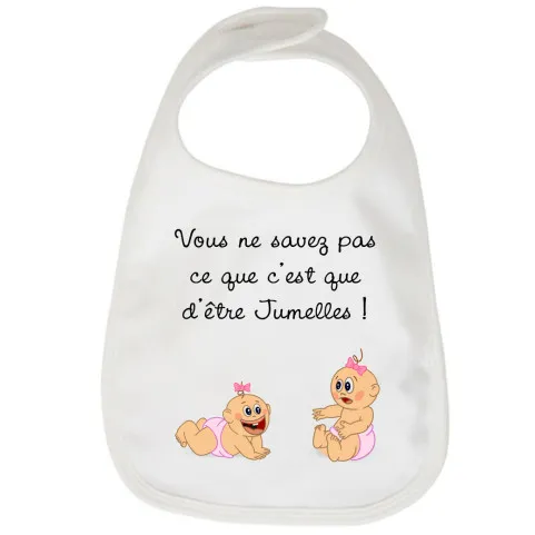 bavoir jumelle