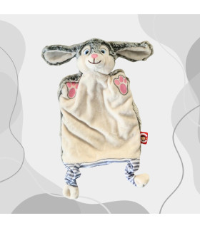 Doudou marionnette lapin fille