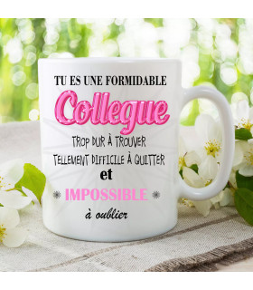mug collègue impossible à oublier