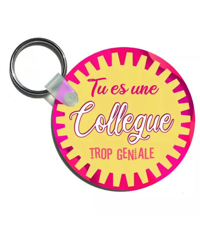 Porte clé collègue géniale