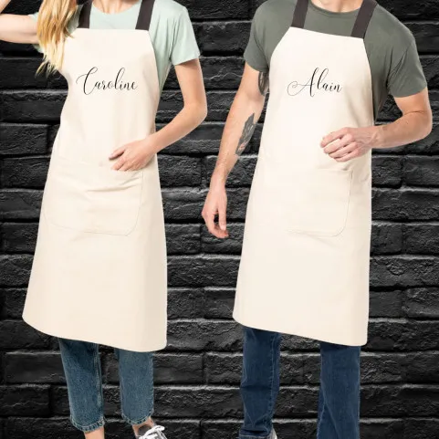 Tablier personnalisé coton bio