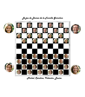 jeu de dames personnalisé