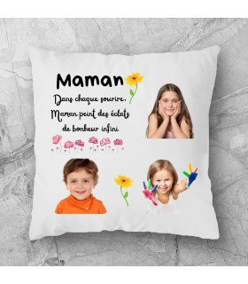 coussin personnalisé maman avec photos