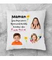 Coussin personnalisé maman bonheur